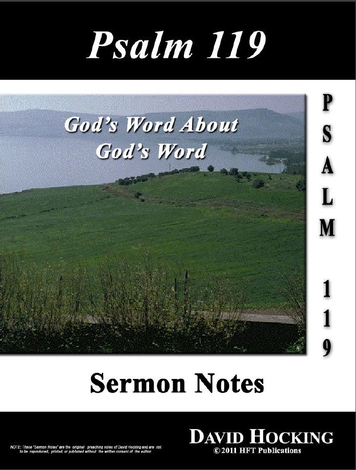 Ot19 Psalm 119 Sermon Notes Hope For Today